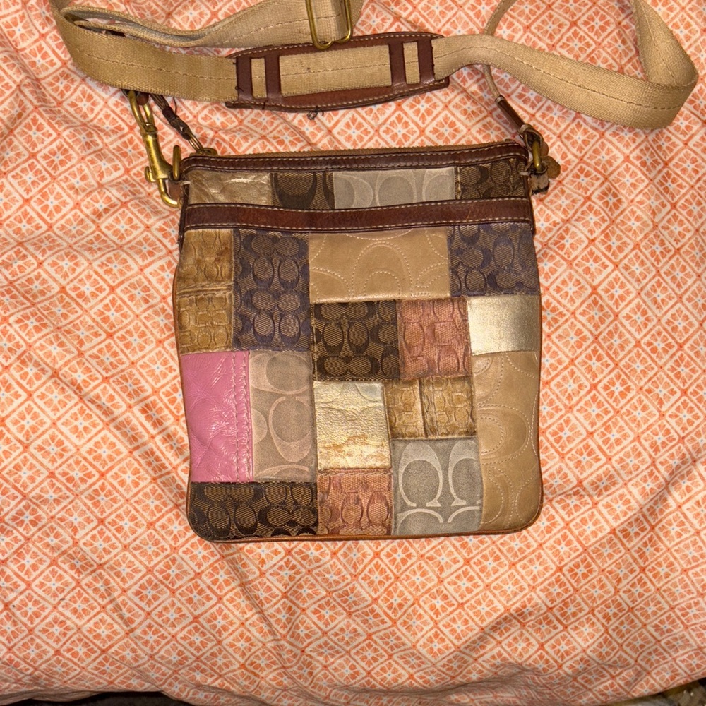 Patchwork Y2K Coach Shoulder Bag - image 1